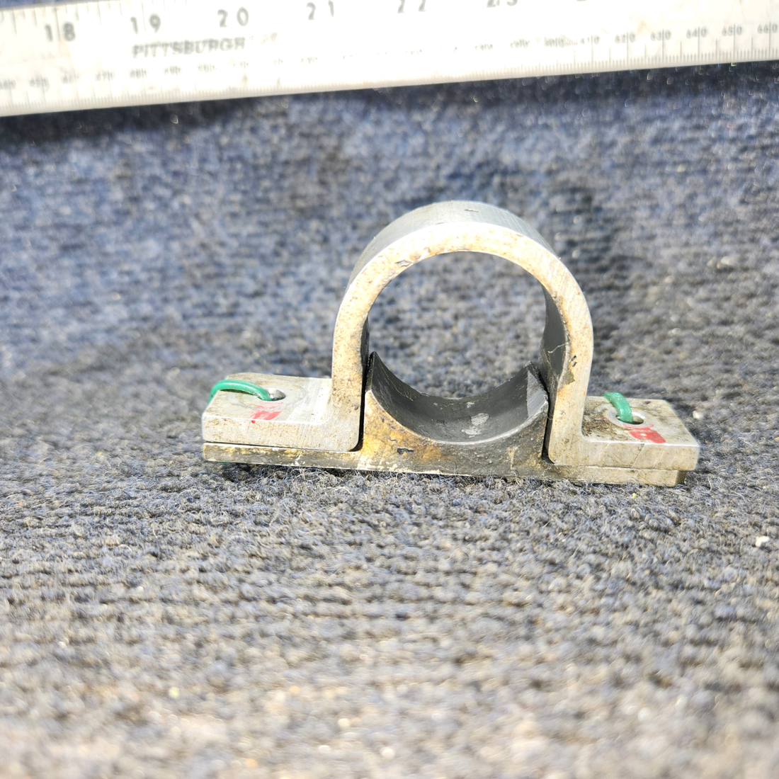 Used aircraft parts for sale, 35402-000 Piper PA28-161 Torque Shaft Support Clamp Assembly