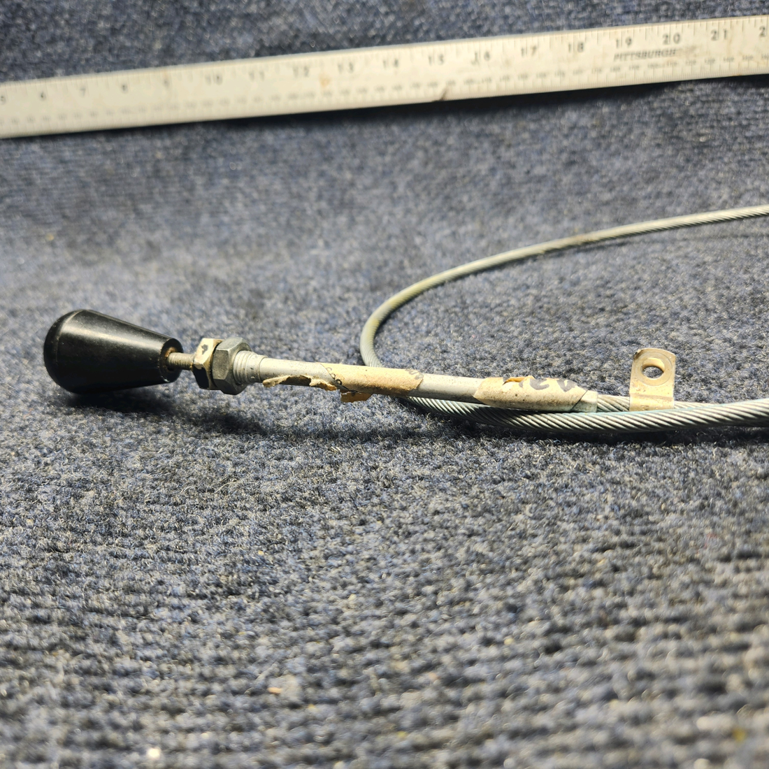Used aircraft parts for sale, 640258-005 Mooney M20J CABIN HEAT CONTROL CABLE (L: 44-1/2")