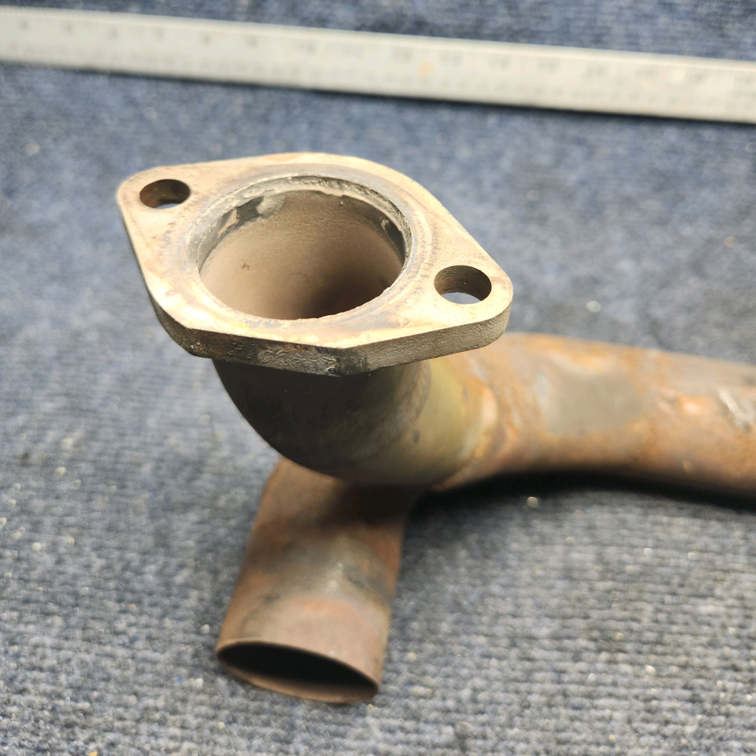 Used aircraft parts for sale, 642220-106 Mooney M20K FORWARD EXHAUST RISER LH WITH PROBE HOLE