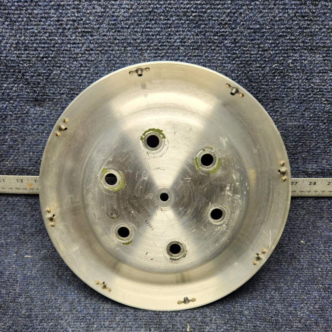 Used aircraft parts for sale, D-4247 Beechcraft C23 SUNDOWNER AFT PROPELLER SPINNER BULKHEAD