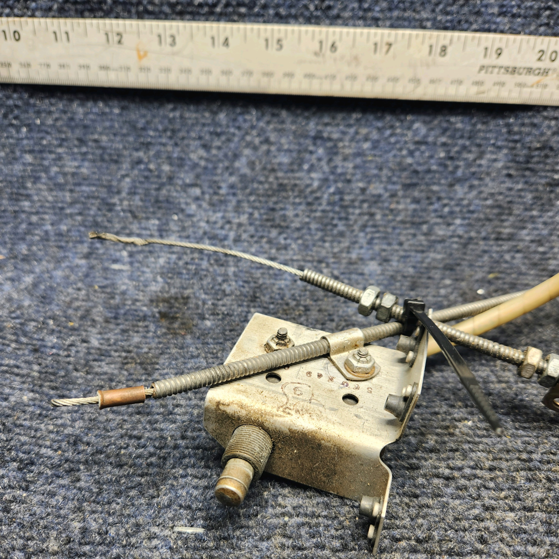 Used aircraft parts for sale, 940122-501, 560249-035 Mooney M20K LANDING GEAR UP LIMIT SWITCH WITH BRACKET AND CABLE