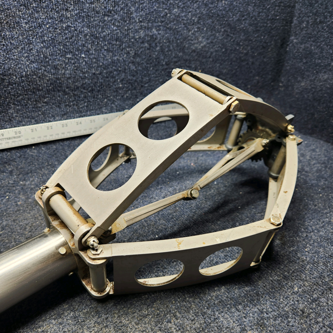 Used aircraft parts for sale, 35-524041-602 BEECHCRAFT F35 CONTROL COLUMN ASSEMBLY WITH HANGER, KNEES, LINKS