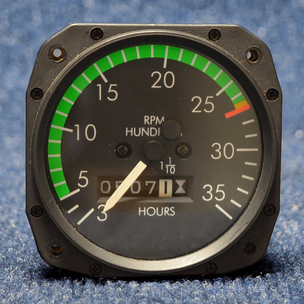 Used aircraft parts for sale 548-613 2801-0034 Instrument Tech  Tachometer Indicator TT507.1