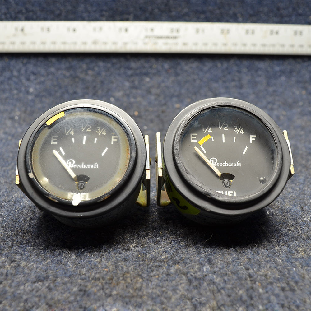 Used aircraft parts for sale 95-380018 BEECHCRAFT 95-B55 FUEL QUANTITY INDICATOR PRICE IS FOR EACH