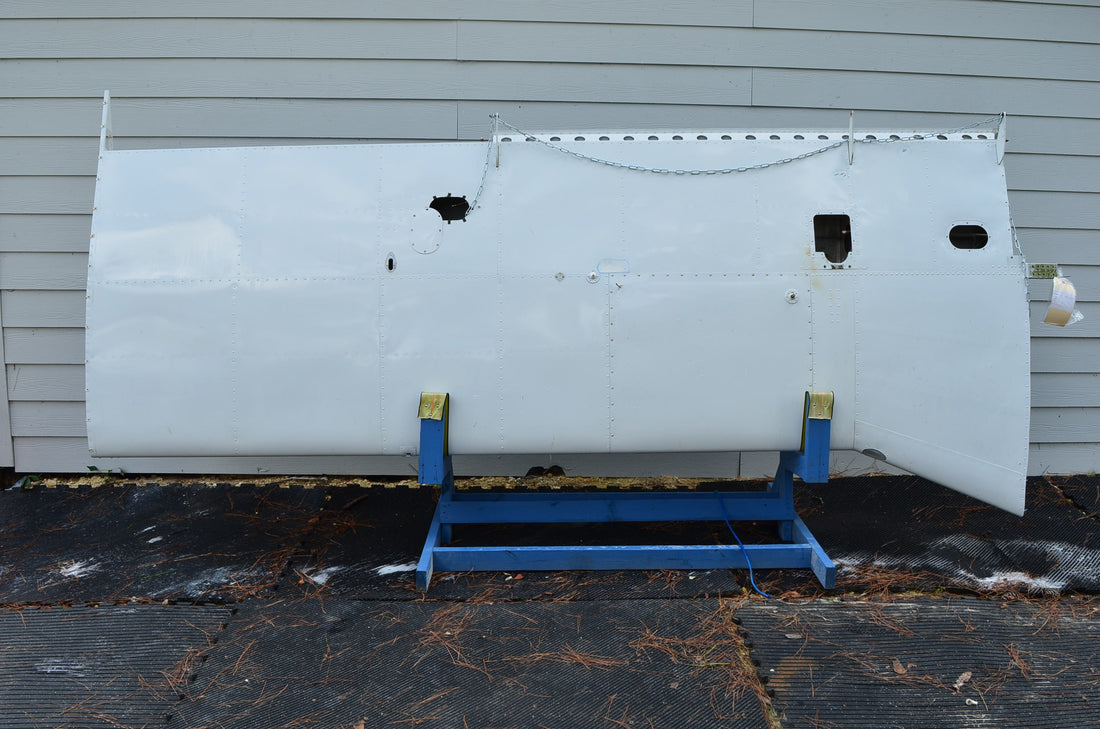 Used aircraft parts for sale 66601-004 PIPER PA-28-140 PA28-140 WING ASSY LH WITH FUEL TANK-BELCRANK-FUEL