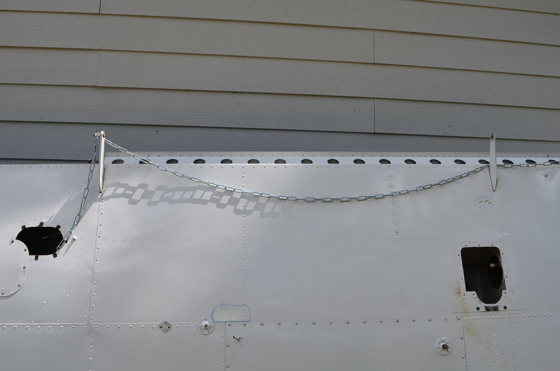 Used aircraft parts for sale 66601-004 PIPER PA-28-140 PA28-140 WING ASSY LH WITH FUEL TANK-BELCRANK-FUEL