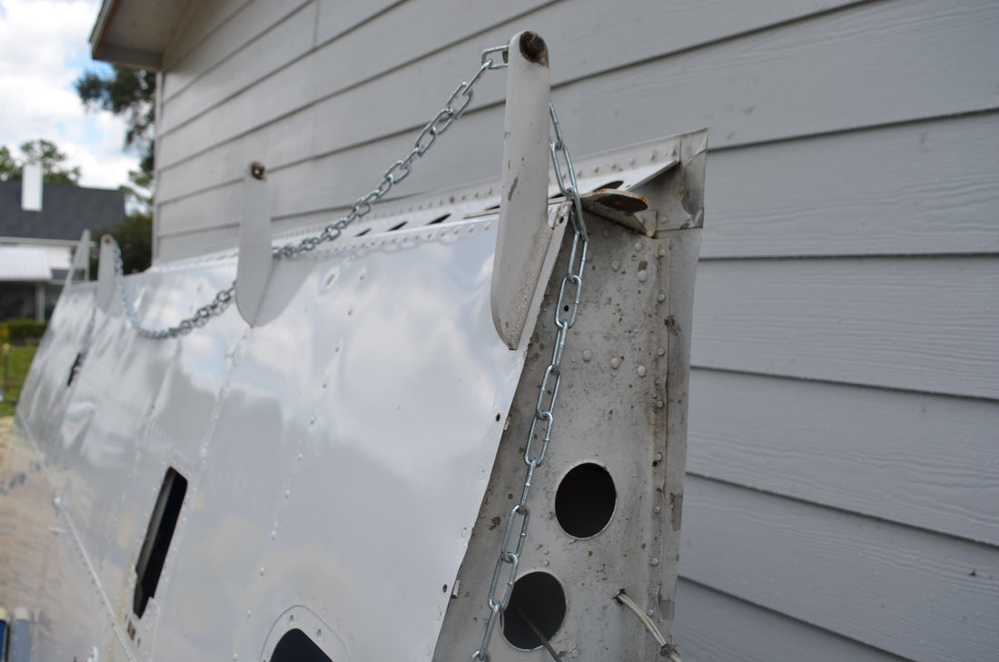 Used aircraft parts for sale 66601-004 PIPER PA-28-140 PA28-140 WING ASSY LH WITH FUEL TANK-BELCRANK-FUEL