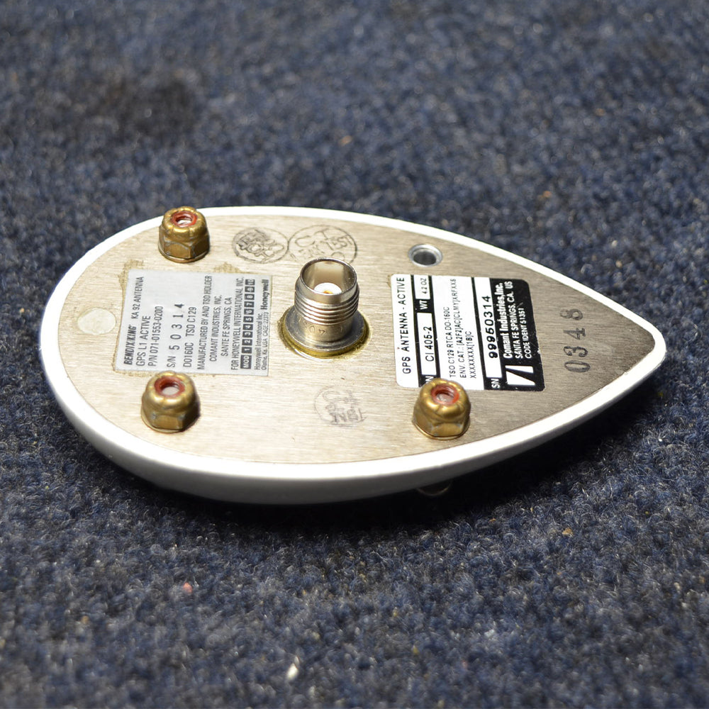Used aircraft parts for sale 071-01553-0200 PIPER PA-28-140 BENDIX KING KA 92 GPS ANTENA