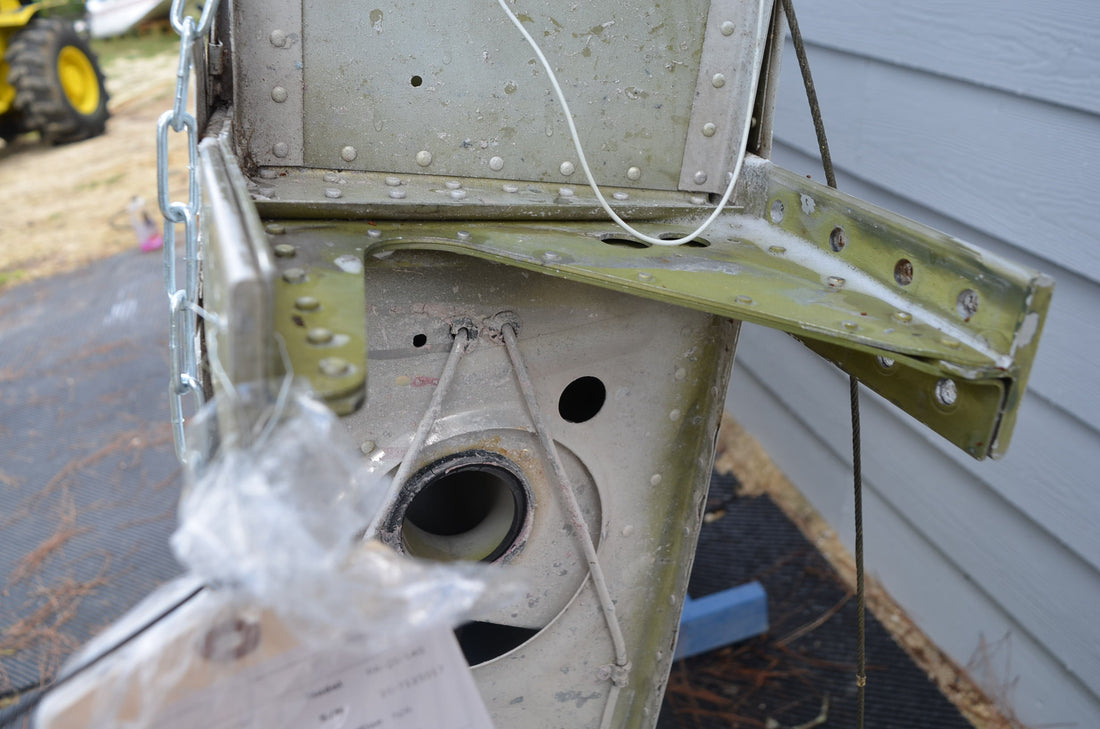 Used aircraft parts for sale 66601-004 PIPER PA-28-140 PA28-140 WING ASSY LH WITH FUEL TANK-BELCRANK-FUEL