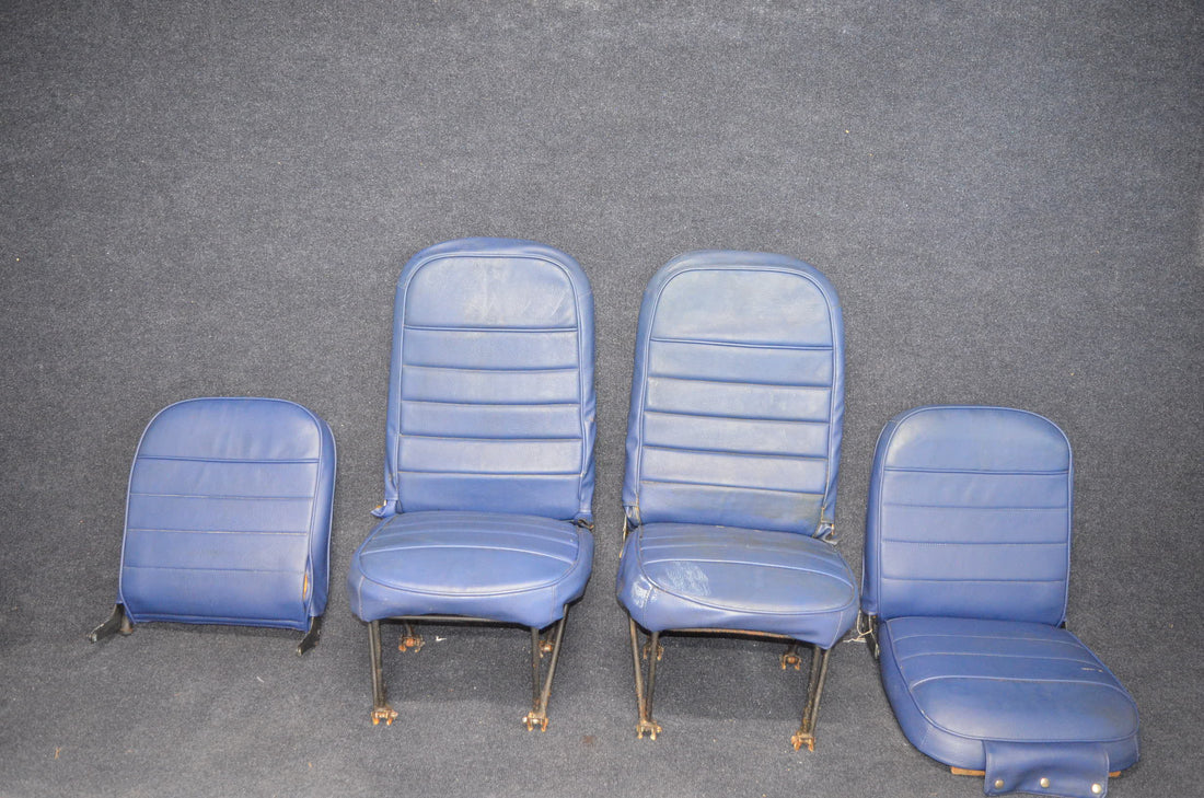 Used aircraft parts for sale SET OF SEAT PIPER PA28-140 1963 SEAT UPHOLSTERY SEAT MINUS ONE REAR