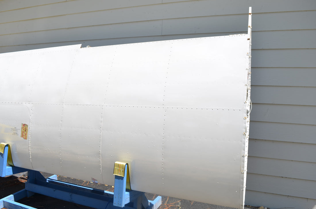 Used aircraft parts for sale 66601-004 PIPER PA-28-140 PA28-140 WING ASSY LH WITH FUEL TANK-BELCRANK-FUEL