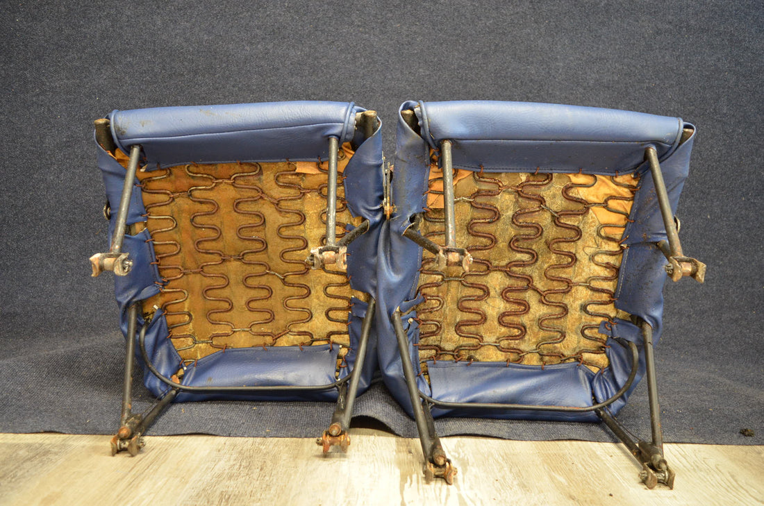 Used aircraft parts for sale SET OF SEAT PIPER PA28-140 1963 SEAT UPHOLSTERY SEAT MINUS ONE REAR
