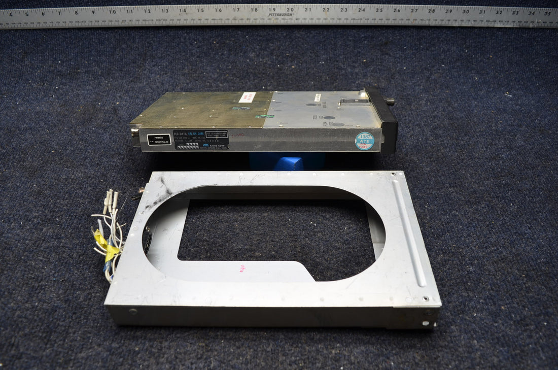 Used aircraft parts for sale 066-1068-00R-4 BEECHCRAFT 95-B55 BENDIX KING KN64 DME WITH RACK AND CONNECTOR