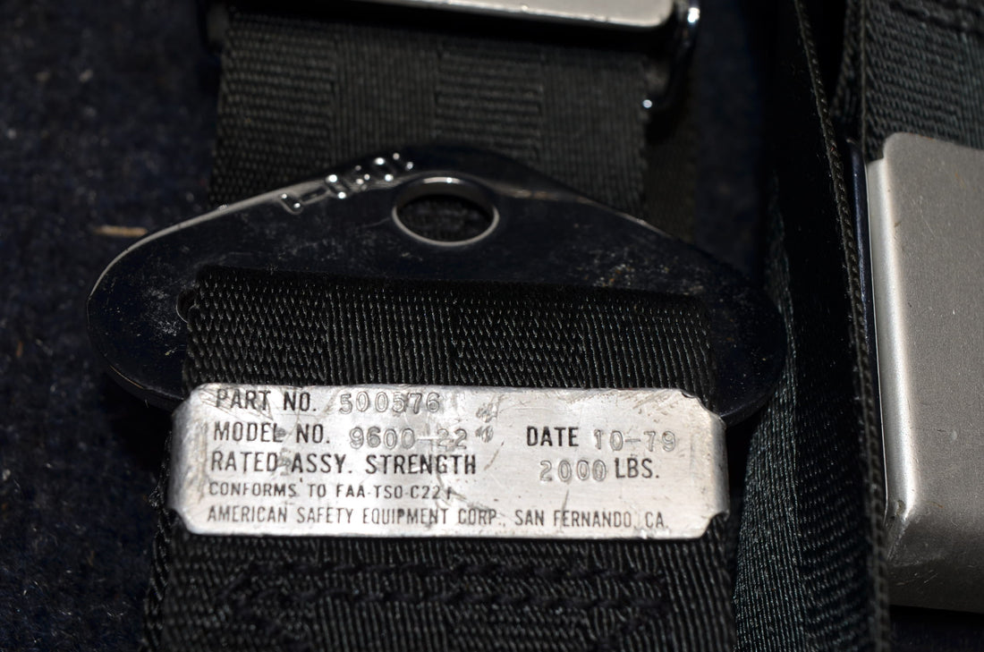 Used aircraft parts for sale REAR-PASSENGER-SEAT-BELTS PIPER PA-28-140 FOR PA28-140 /150 /160/ 180