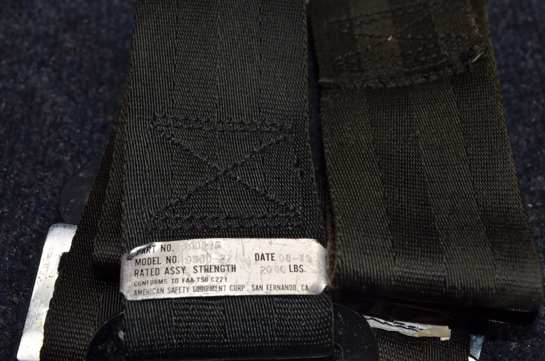 Used aircraft parts for sale REAR-PASSENGER-SEAT-BELTS PIPER PA-28-140 FOR PA28-140 /150 /160/ 180