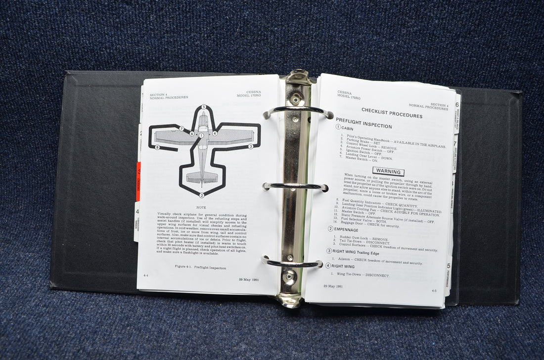 Used aircraft parts for sale Cessna 172RG Factory Pilot Operating Handbook