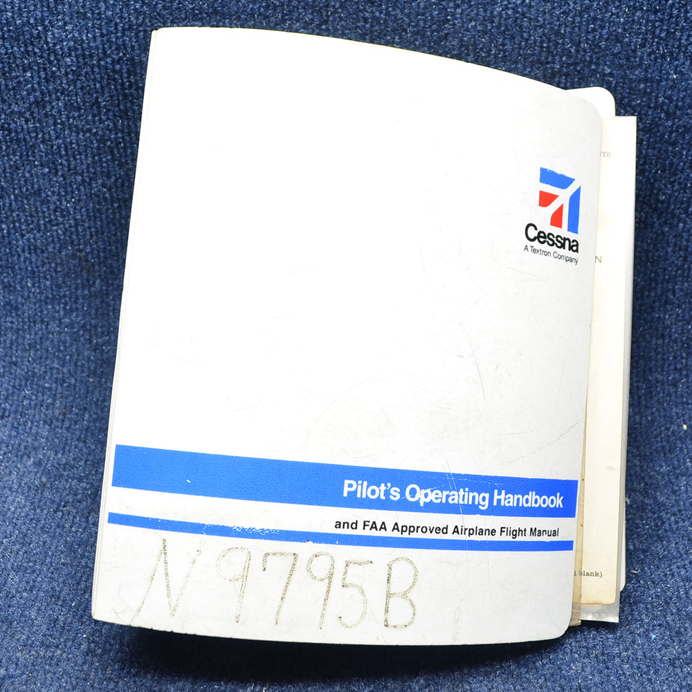 Used aircraft parts for sale Cessna 172RG Factory Pilot Operating Handbook USED