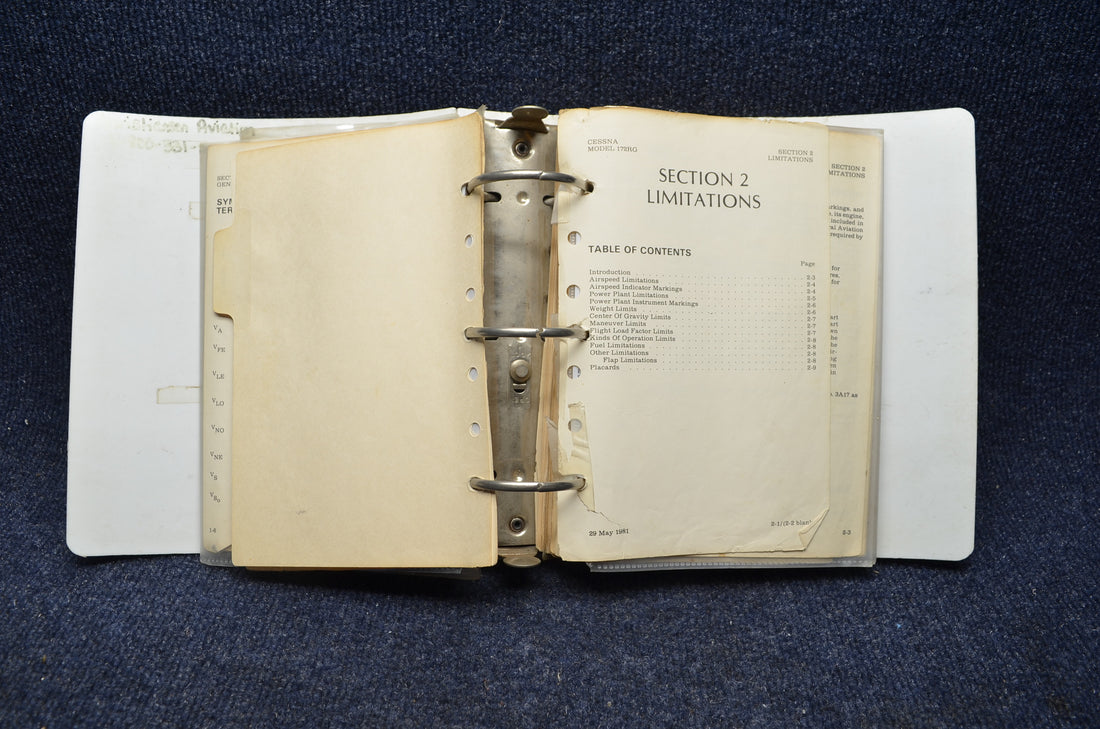 Used aircraft parts for sale Cessna 172RG Factory Pilot Operating Handbook USED