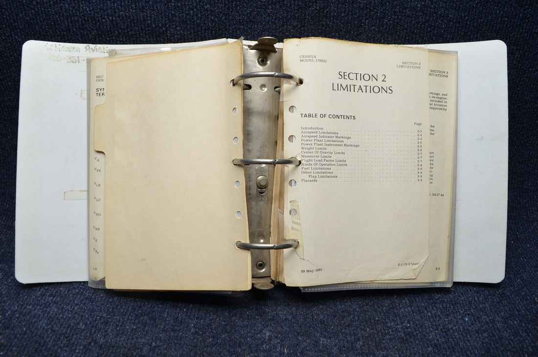 Used aircraft parts for sale Cessna 172RG Factory Pilot Operating Handbook USED