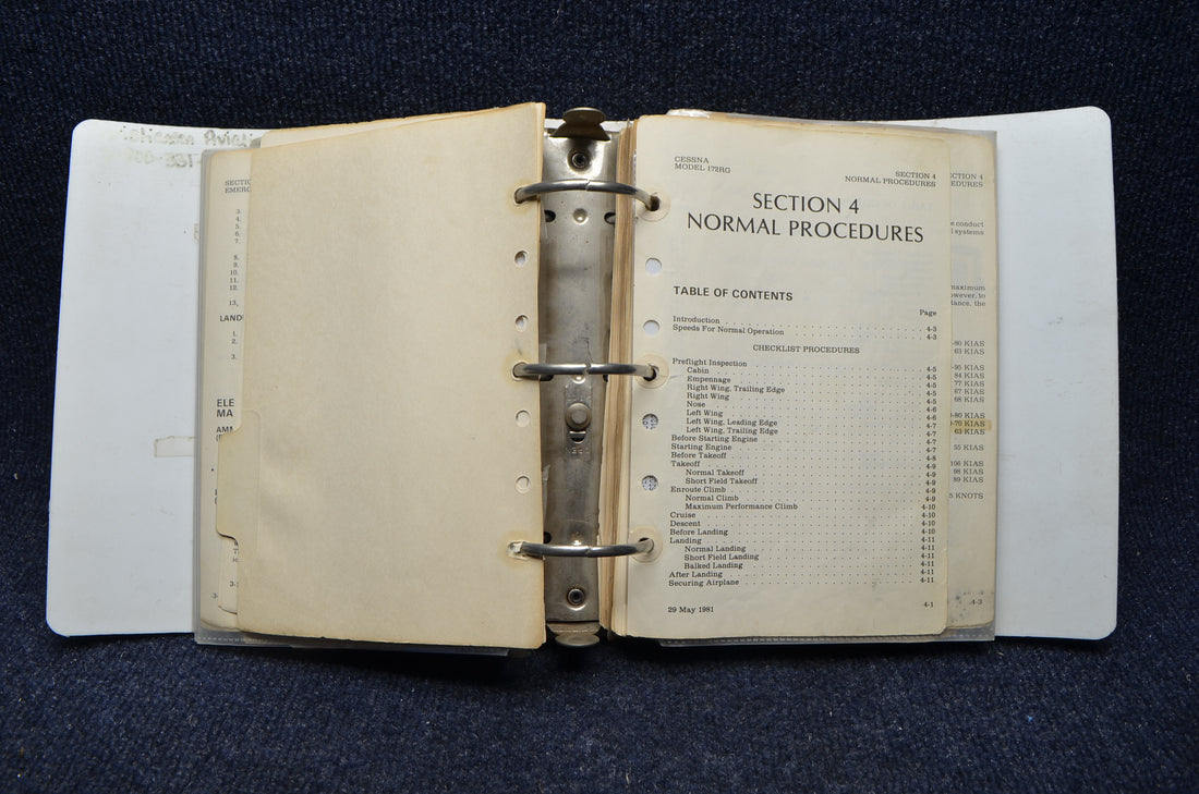 Used aircraft parts for sale Cessna 172RG Factory Pilot Operating Handbook USED