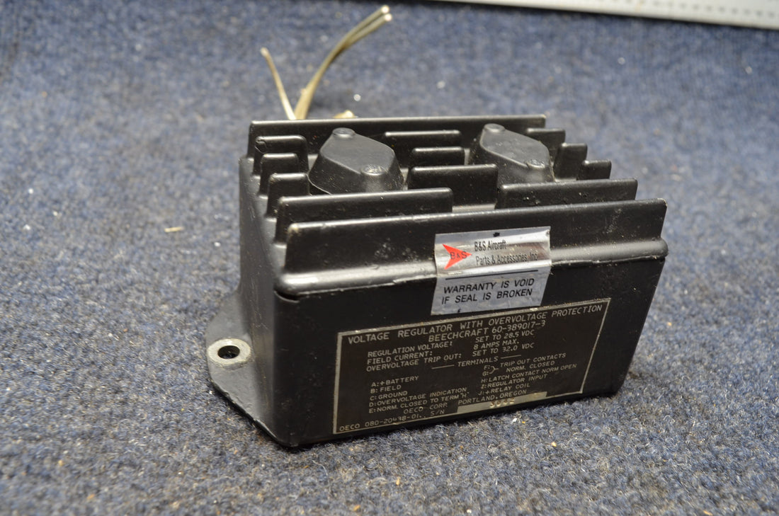 Used aircraft parts for sale 60-389017-3 BEECHCRAFT 95-B55 VOLTAGE REGULATOR PRICE PER EACH