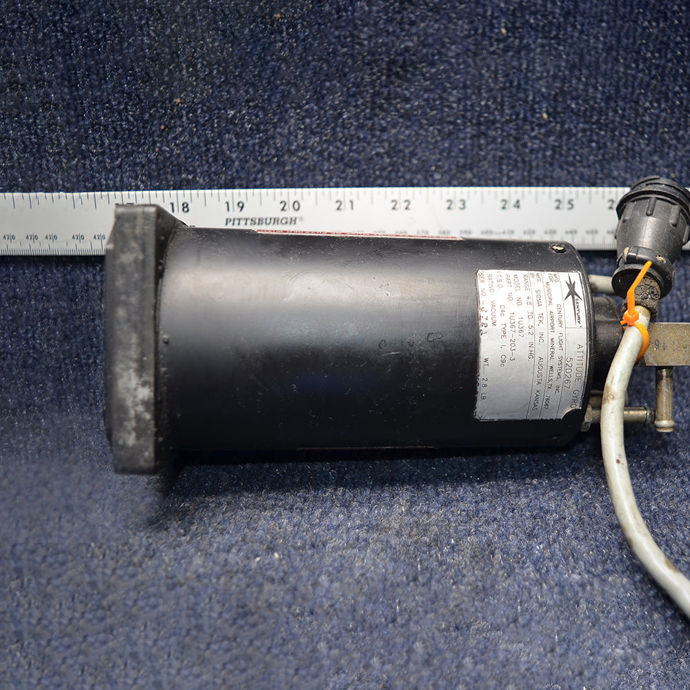 Used aircraft parts for sale 52D267 Piper PA28RT-201 |Attitude Gyro Century - Cable cut