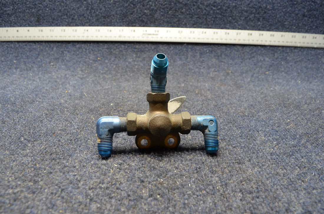 Used aircraft parts for sale 401114-1 AMERICAN GRUMMAN AA1 ANDERSON FUEL SELECTOR VALVE