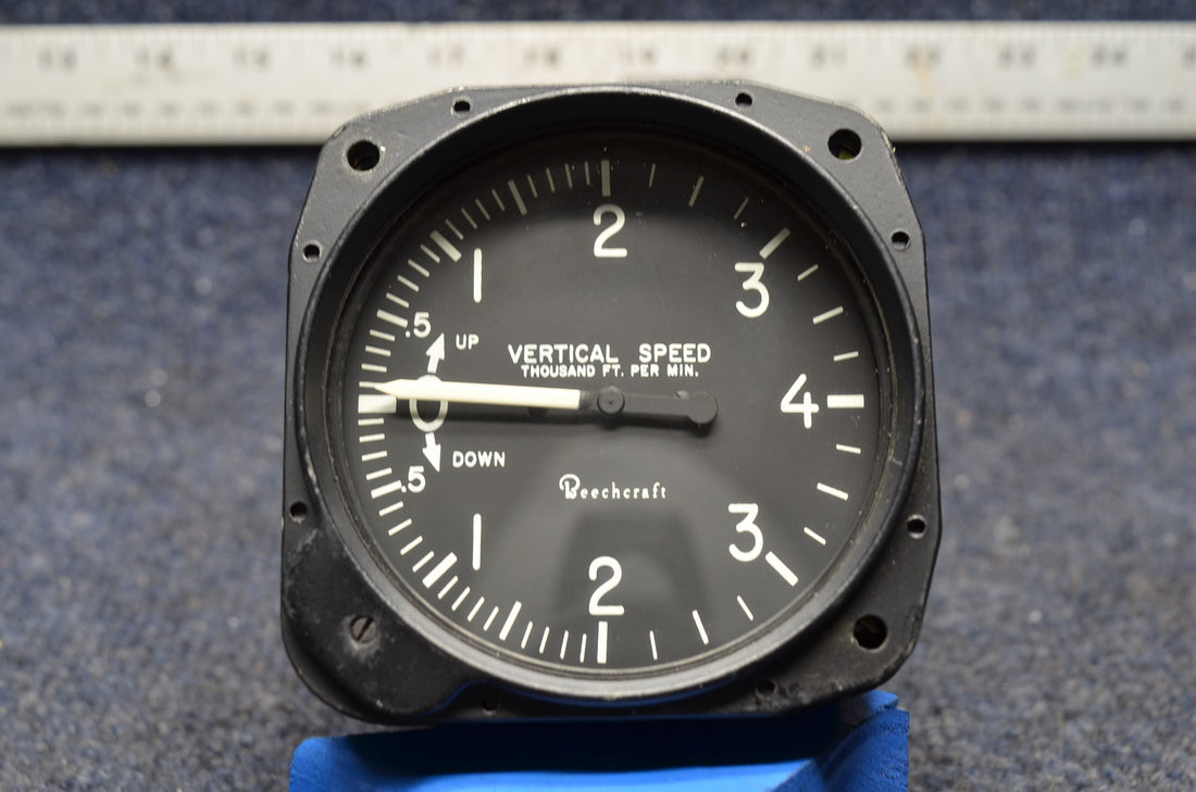 Used aircraft parts for sale 22-204-02-A BEECHCRAFT 95-B55 GARWIN VERTICAL SPEED INDICATOR