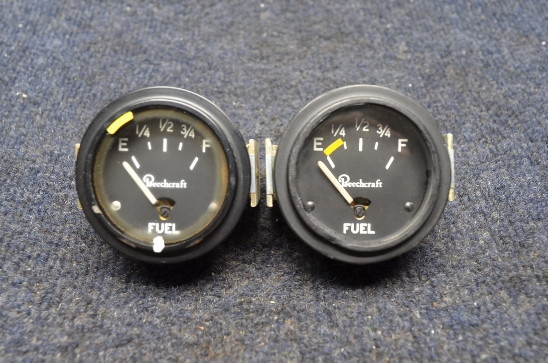 Used aircraft parts for sale 95-380018 BEECHCRAFT 95-B55 FUEL QUANTITY INDICATOR PRICE IS FOR EACH