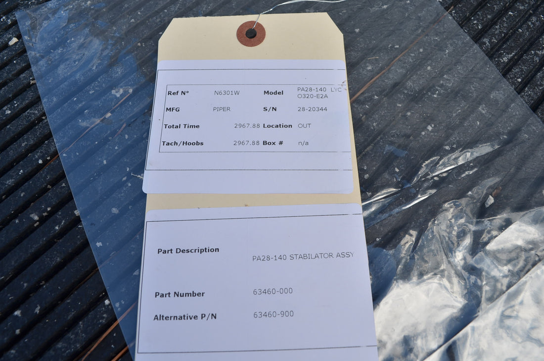 Used aircraft parts for sale 63460-000 PIPER PA28-140 STABILATOR ASSY