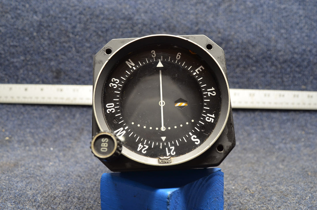 Used aircraft parts for sale 066-3056-00 BEECHCRAFT 95-B55 KING KI-208 VOR / LOG INDICATOR W CONNECTOR