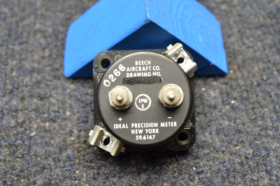 Used aircraft parts for sale 50-384001-31 BEECHCRAFT 95-B55 IDEAL PRECISION ANTI-ICE GAUGE