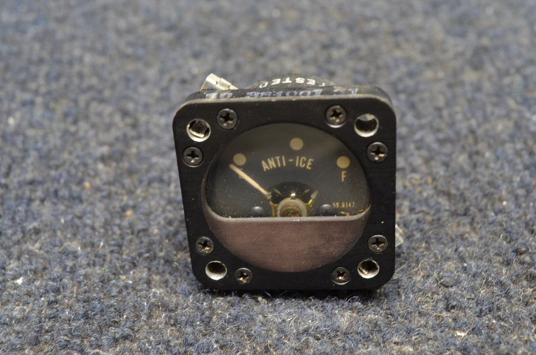 Used aircraft parts for sale 50-384001-31 BEECHCRAFT 95-B55 IDEAL PRECISION ANTI-ICE GAUGE