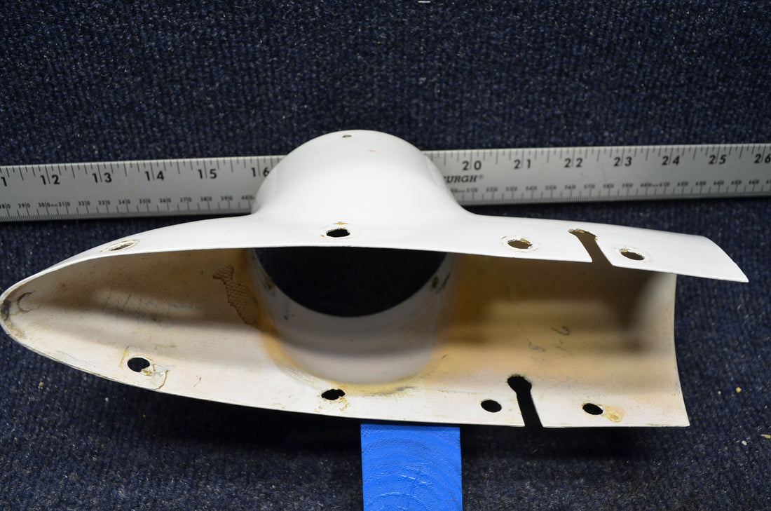 Used aircraft parts for sale 63514-006 PIPER PA-28-140 TIP FIN /ROTATING BEACON /FIBERGLASS.