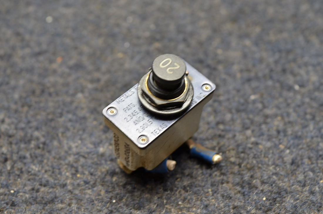 Used aircraft parts for sale MS24510-20 BEECHCRAFT 95-B55 KLIXON ELECTRIC BREAKER
