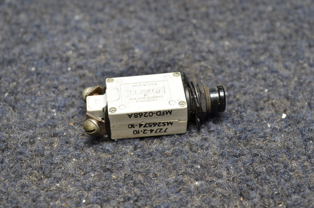 Used aircraft parts for sale MS26574-10 BEECHCRAFT 95-B55 KLIXON ELECTRIC BREAKER PRICE PER EACH