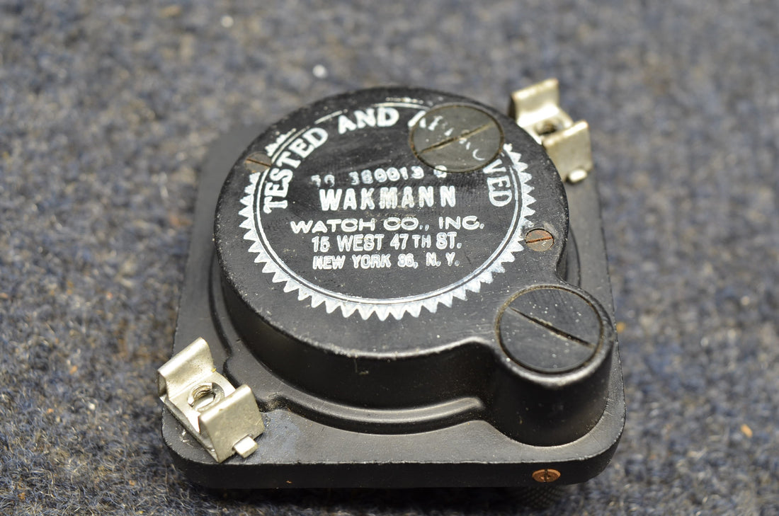 Used aircraft parts for sale 50-380013-5 BEECHCRAFT 95-B55 8 DAY CLOCK WORKING