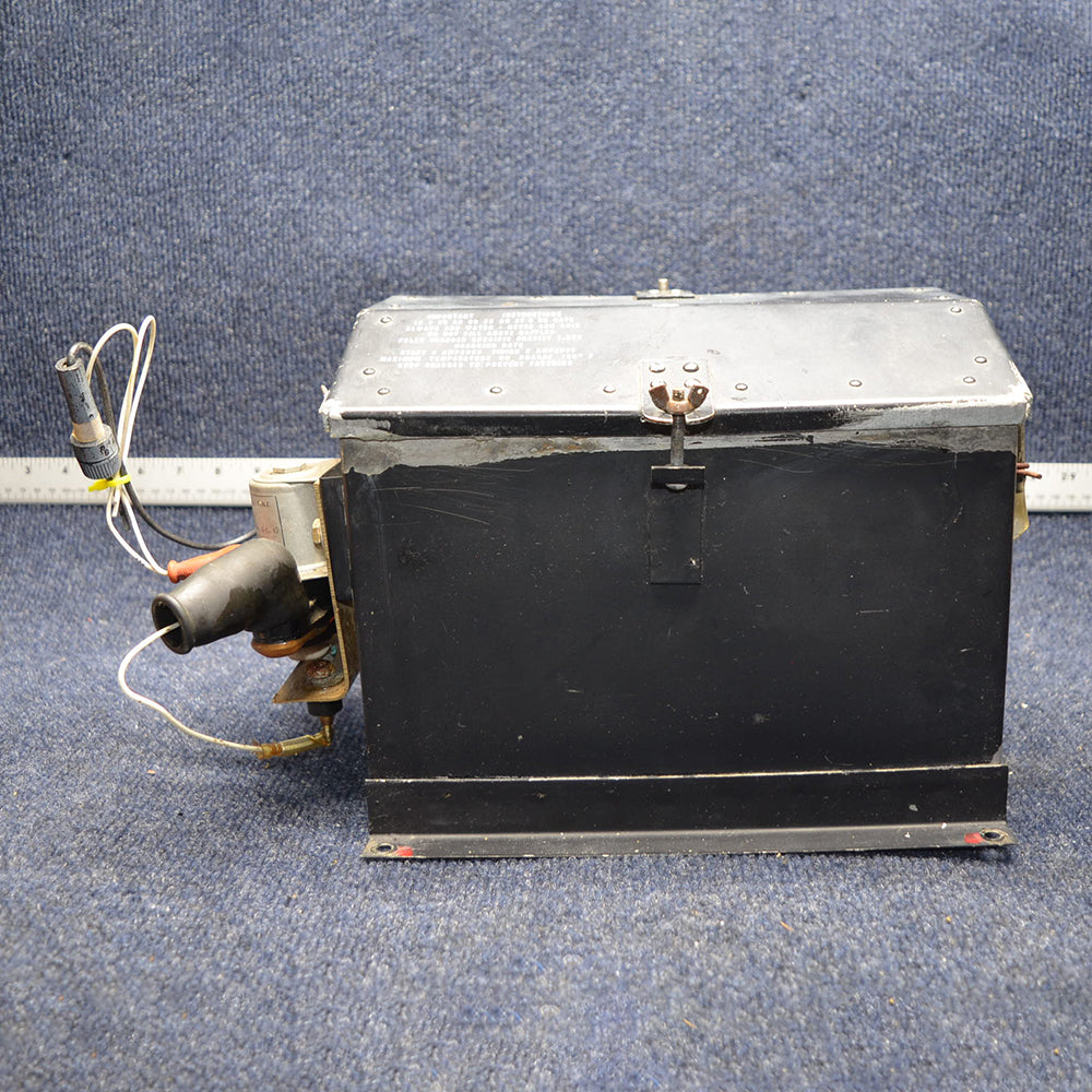 Used aircraft parts for sale 63888-000 PIPER PA-28-140 BATTERY BOX  W / COVER AND SELENOID