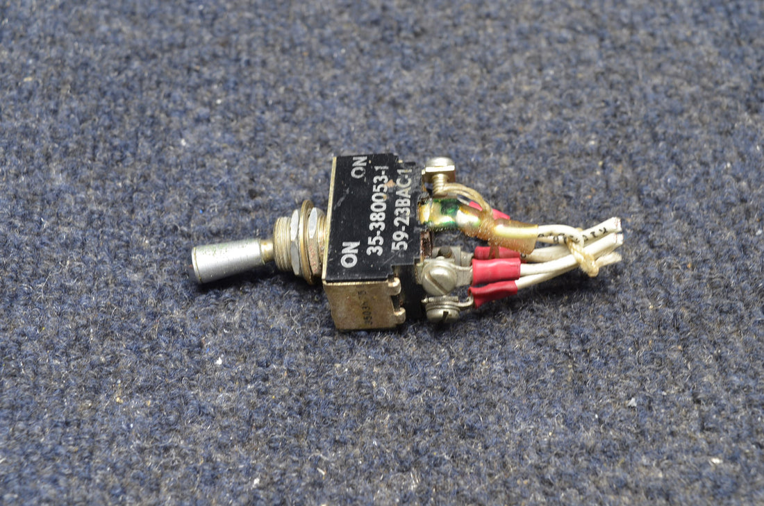 Used aircraft parts for sale 35-380053-1 BEECHCRAFT 95-B55 TOGGLE SWITCH ASSY PRICE IS FOR EACH