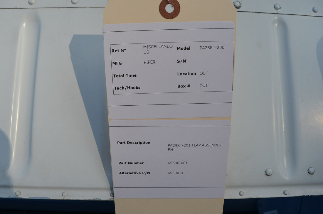 Used aircraft parts for sale 65590-001 PIPER PA28RT-200 FLAP ASSEMBLY RH