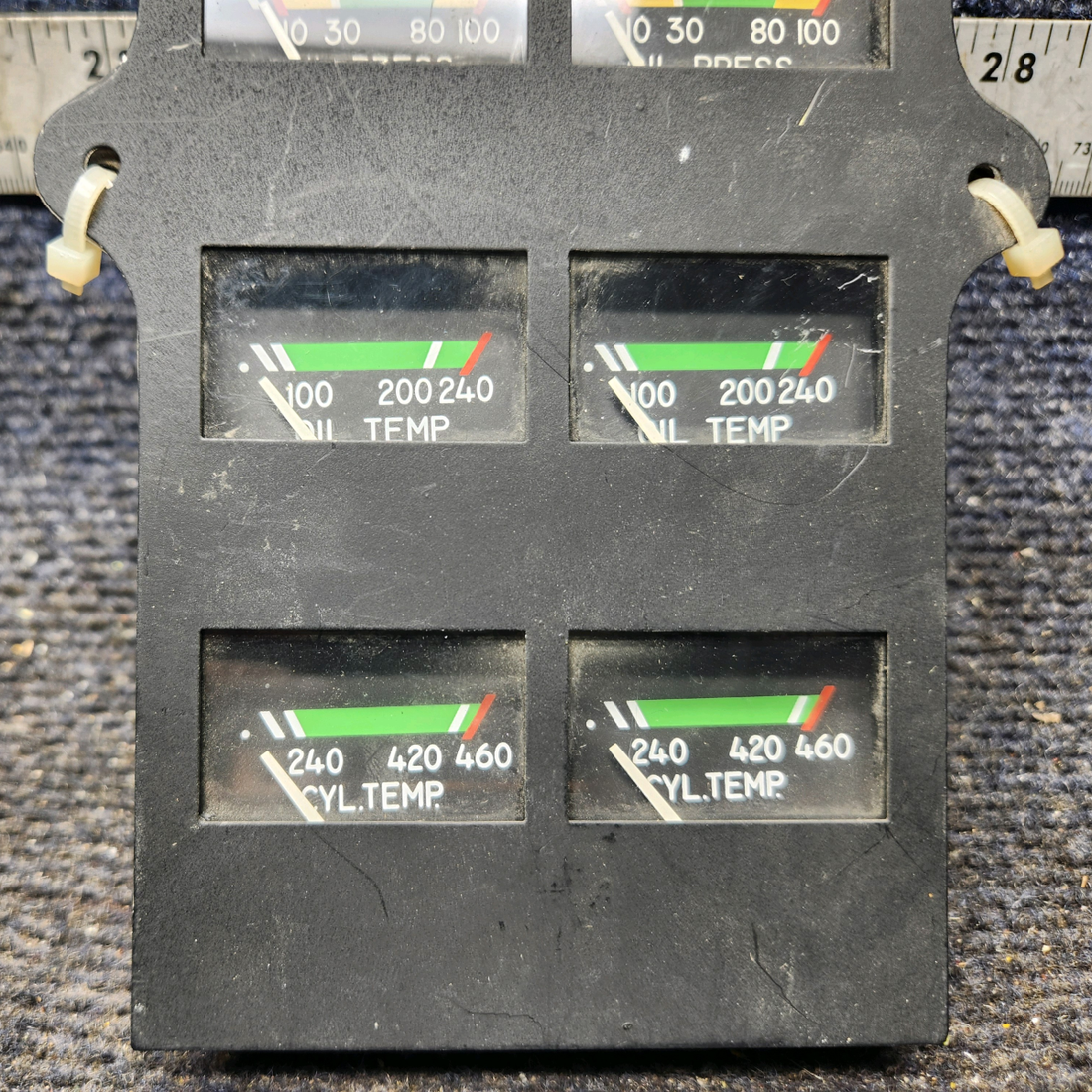 Used aircraft parts for sale, 548-584 Rochester Gauges Piper PA34-220T Intrument Gauge Cluster (12V)