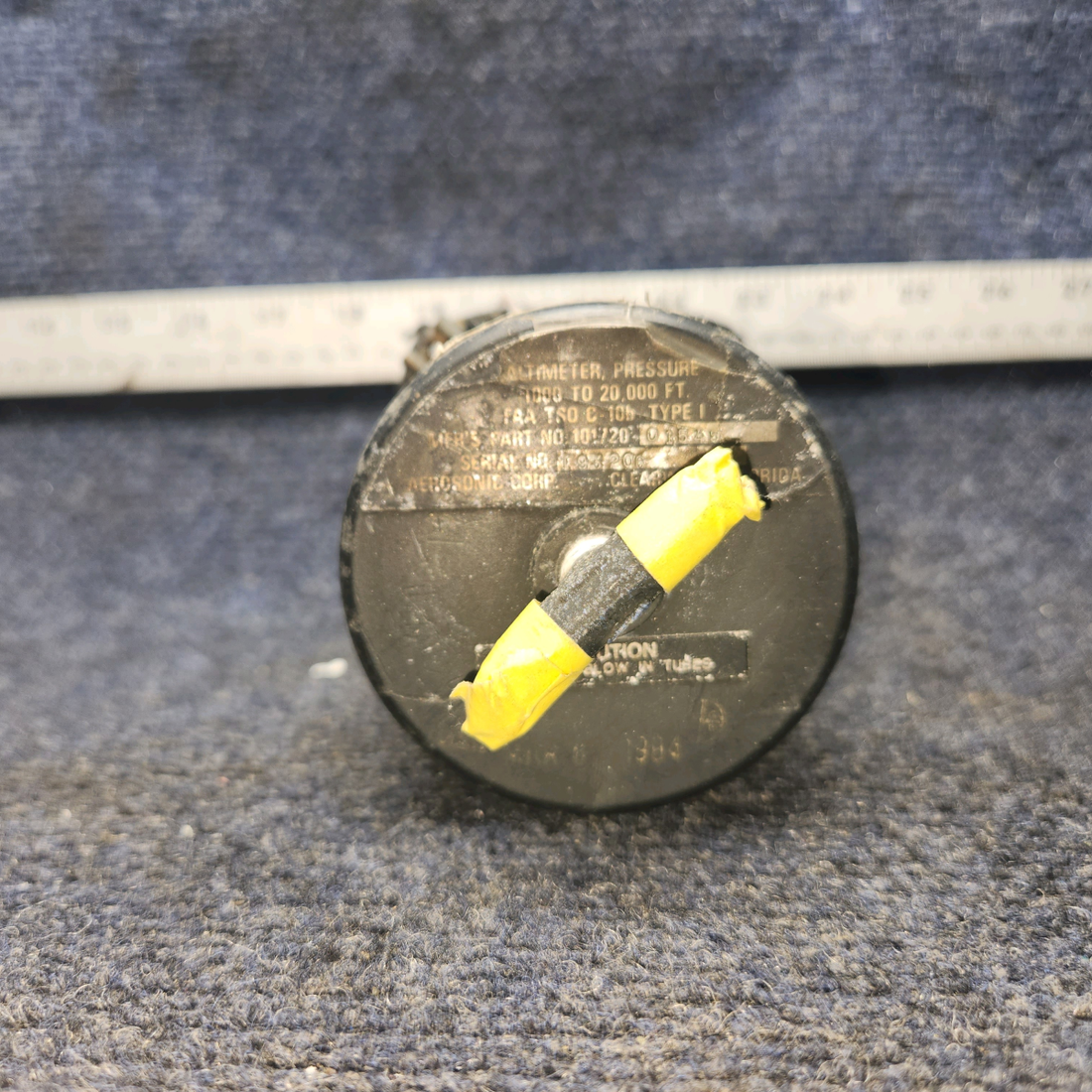 Used aircraft parts for sale, 101720-01545 Aerosonic Corp Piper PA28-161 Altimeter