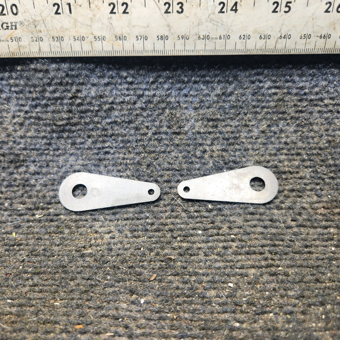 Used aircraft parts for sale, 67218-000 piper PA-28-181 Quadrant Friction Plate (0.031 Thick)