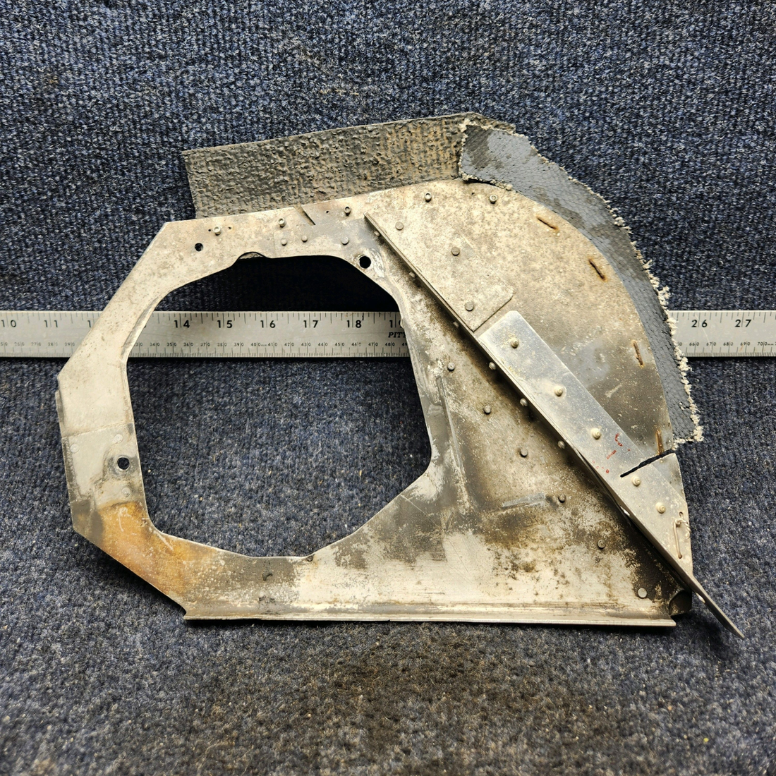 Used aircraft parts for sale, 63613-000 PIPER PA28-140 ENGINE BAFFLE ASSY LH SIDE FRONT