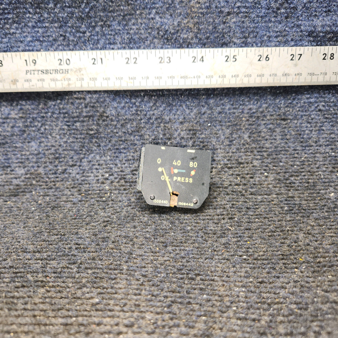 Used aircraft parts for sale, 1508440 Continental, Lycoming Oil Press Indicator