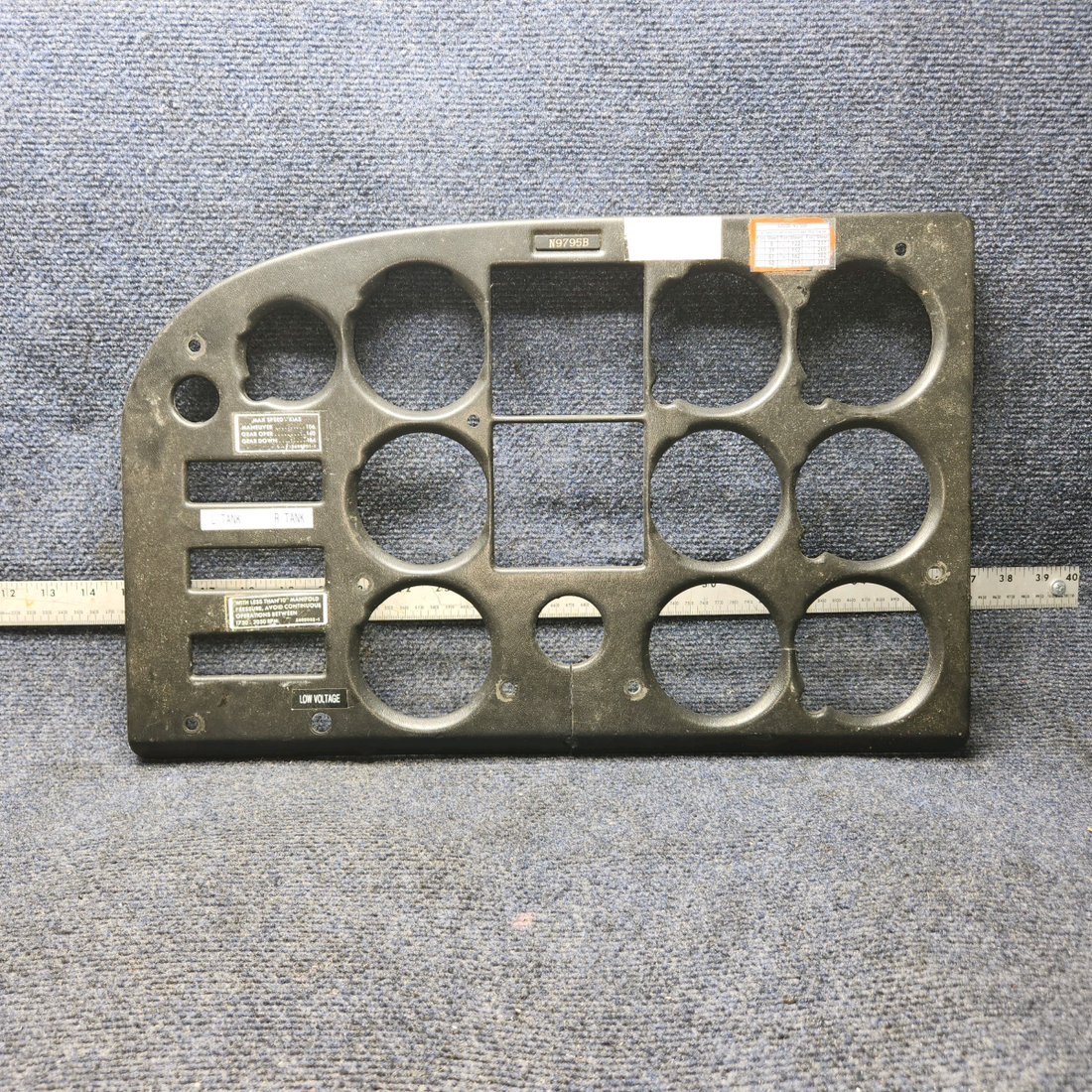 Used aircraft parts for sale, 0513555-5-279 Cessna 172RG Instrument Cover L/H