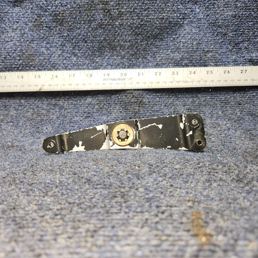 Used aircraft parts for sale, 76407-003 PIPER PA28RT-201 BellCrank Nose Wheel Steering Assy