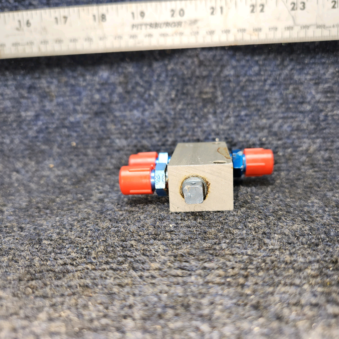 Used aircraft parts for sale, 169-580001-105 Beechcraft A24R Parking Brake Block Distributions