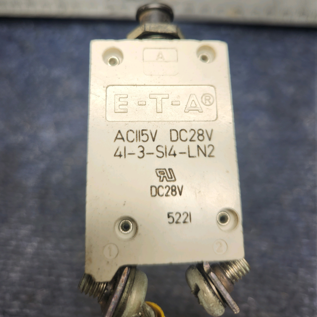 Used aircraft parts for sale, 41-3-S14-LN2 PIPER PA28-161 Warrior III ETA PUSH TO RESET CIRCUIT BREAKER (AMPS: 70)