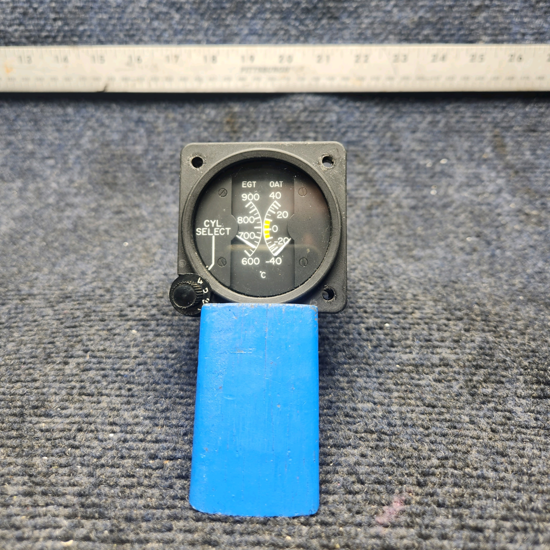 Used aircraft parts for sale, 880001-509 MOONEY M20J OAT/EGT GAUGE NO EGT PROBES - NO OAT PROBE